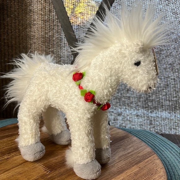 Vintage Christmas TY “Hollyhorse” with Tag - Picture 1 of 8